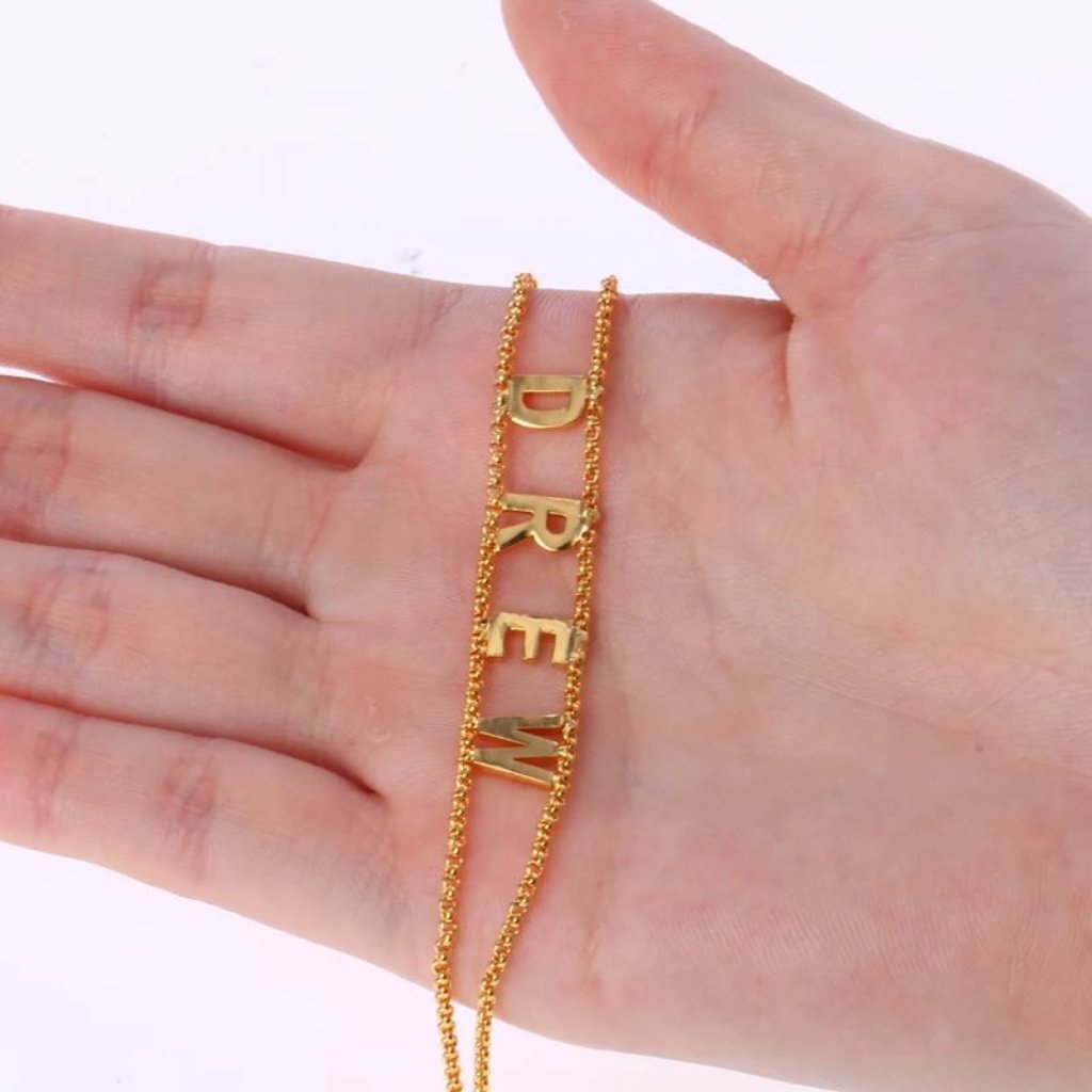 Stainless Steel Bracelet Custom Name Double Heart Bracelet Personalized  Bracelets For Women Charm Jewelry Gifts Drop Shipping - Customized Bracelets  - AliExpress